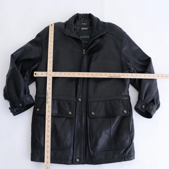 Vintage Danier Vintage Soft Leather Zip Up Thinsulate Thermal Lined Jacket XS - Picture 3 of 15